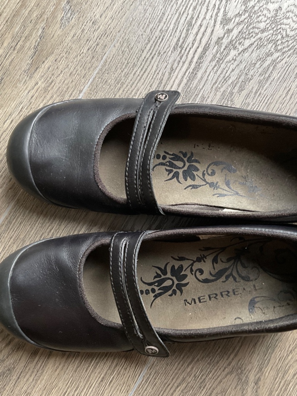 Merrell Leather Mary Jane Wedge - Picture 5 of 5